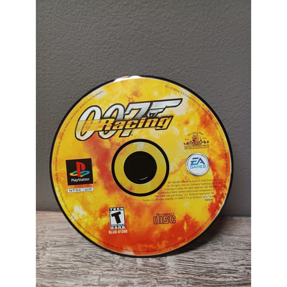 007 Racing (Sony PlayStation 1, 2000) PS1 DISC ONLY - Tested and Working